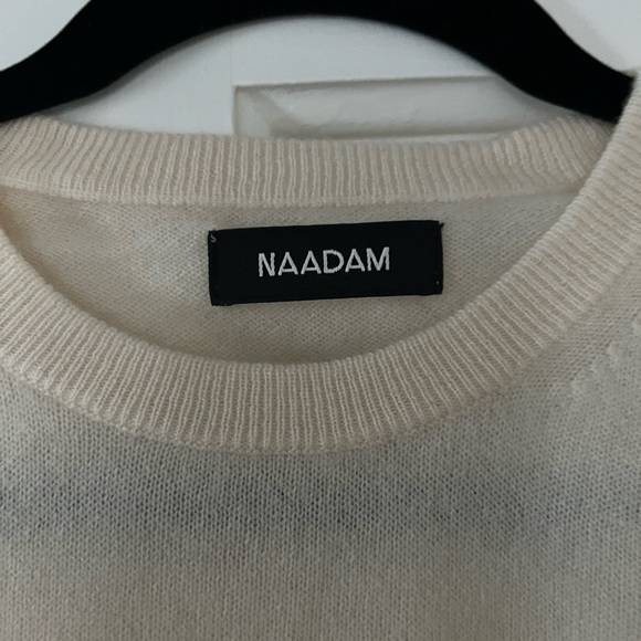 Nadaam Original Cashmere Sweater in White - Picture 2 of 4